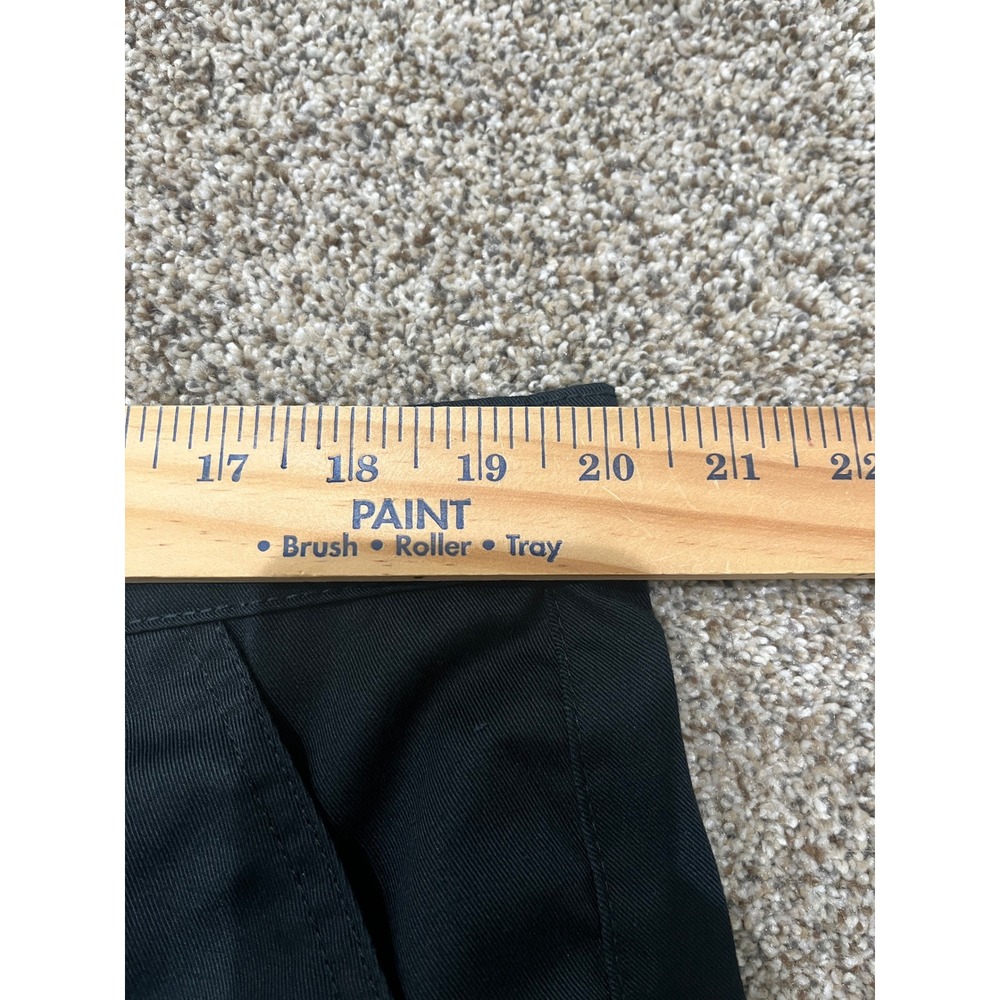 BoohooMAN Tall Relaxed Twill Carpenter Trousers Black Mens 40 - Picture 4 of 9